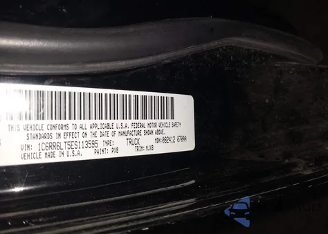 2014 Ram 1500 Lone Star z USA, uszkodzony, nr VIN 1C6RR6LT5ES113595